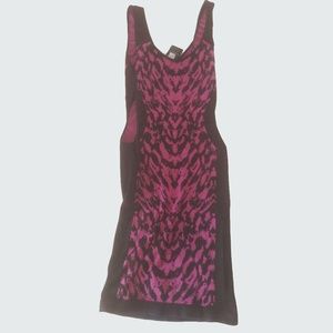 Bebe Black / Purple Mini Dress